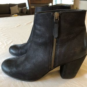 BP Nordstrom black leather booties